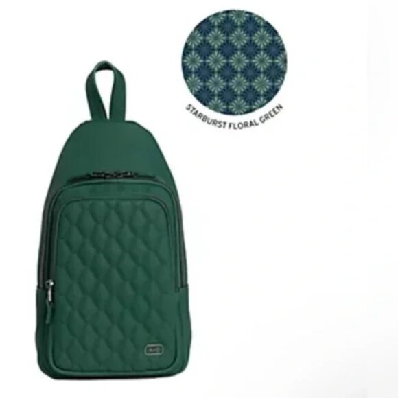 Lug Scurry Wickedly Green Matte Luxe  VL Sling Bag - EUC main image 7
